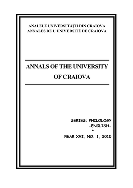 Annals of the University of Craiova, Series