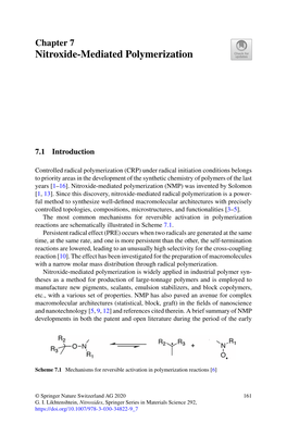 Nitroxide-Mediated Polymerization