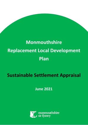 Sustainable Settlements Appraisal (June 2021)