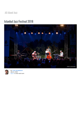 Istanbul Jazz Festival 2018