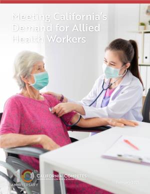 Meeting California's Demand for Allied Health Workers