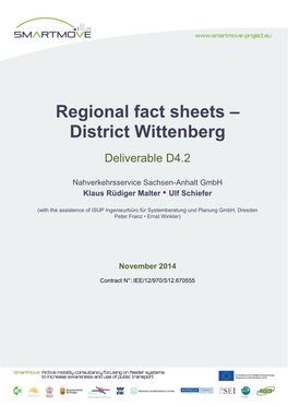 Regional Fact Sheets – District Wittenberg