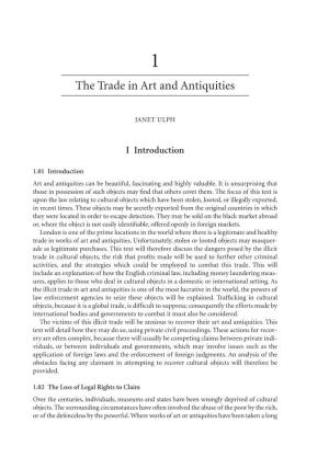 The Trade in Art and Antiquities