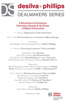 A Discussion of Ecommerce: Innovation, Strategy & the Future of Digital Transactions