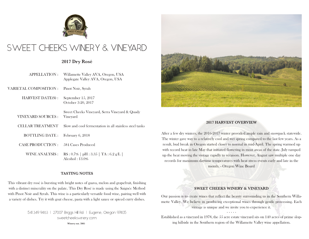 Sweet Cheeks Winery & Vineyard