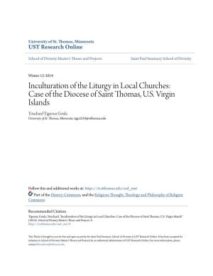 Inculturation of the Liturgy in Local Churches: Case of the Diocese of Saint Thomas, U.S