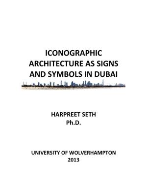 Iconographic Architecture As Signs and Symbols in Dubai