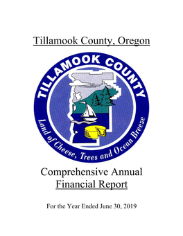 Tillamook County Comprehensive Annual Financial Report 2018-2019