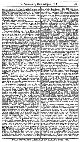 Parliamentary Summary—1872. 85 Second Reading, Mr