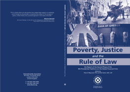 Poverty, Justice Rule Of