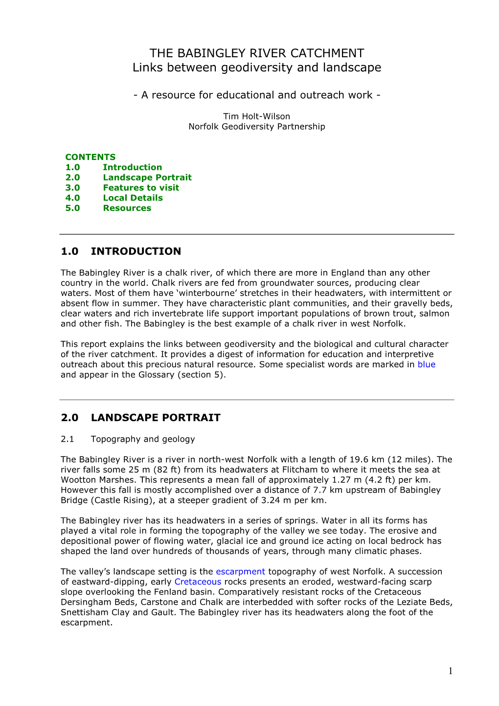 Babingley Catchment Outreach Report-NGP