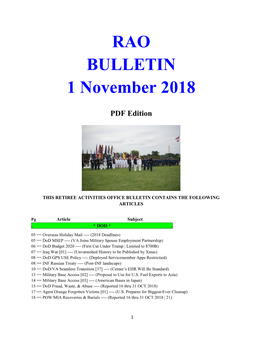 Bulletin 181101 (PDF Edition)