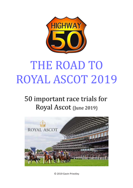 The Road to Royal Ascot 2019