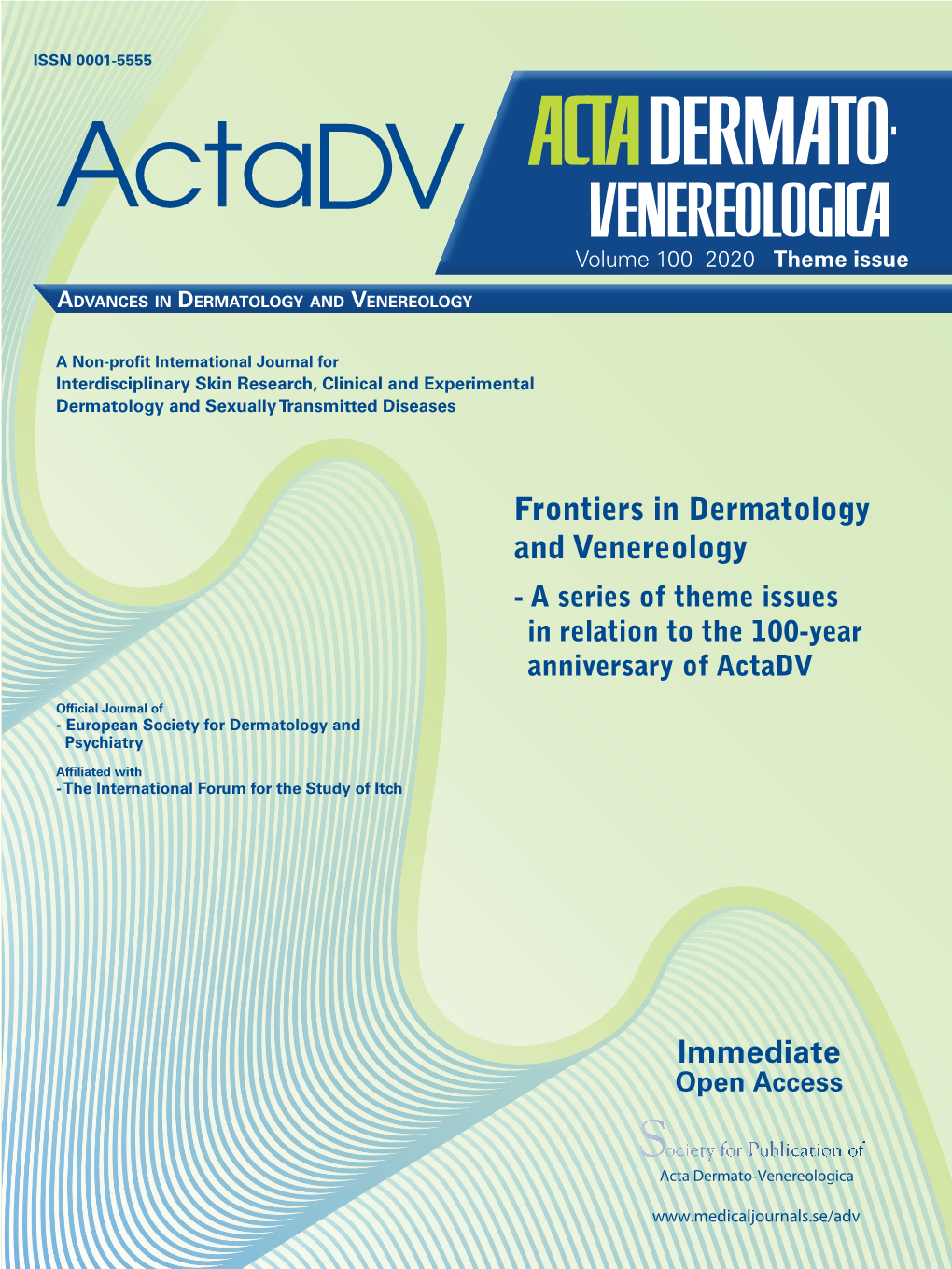 Frontiers in Dermatology and Venereology - a Series of Theme Issues in Relation to the 100-Year Anniversary of Actadv