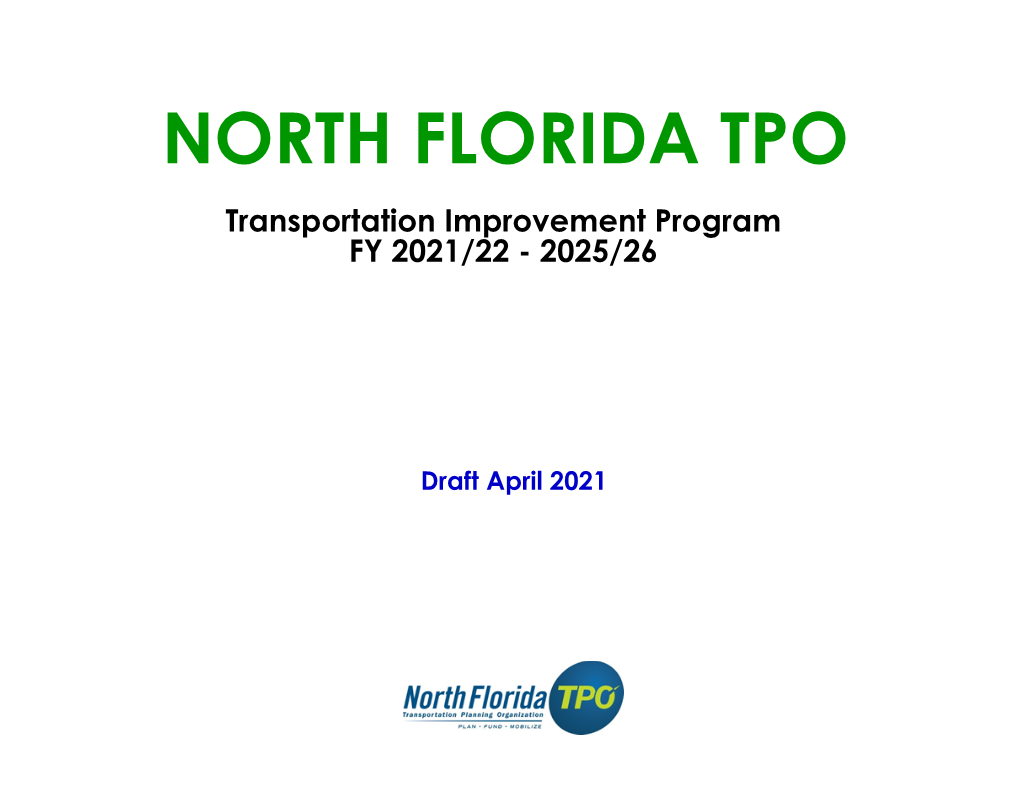 NORTH FLORIDA TPO Transportation Improvement Program FY 2021/22 - 2025/26