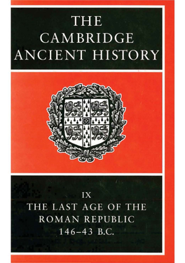 The Cambridge Ancient History