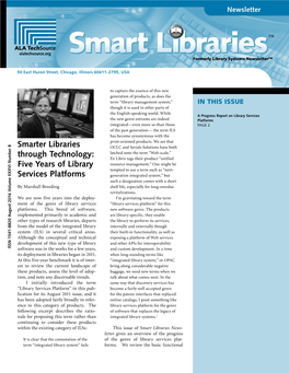 Five Years of Library Services Platforms