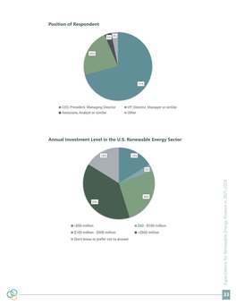 Position of Respondent Annual Investment Level in the U.S. Renewable Energy Sector