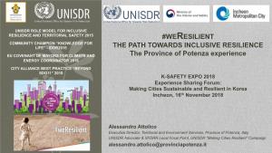 WERESILIENT the PATH TOWARDS INCLUSIVE RESILIENCE The