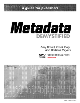Metadata Demystified: a Guide for Publishers