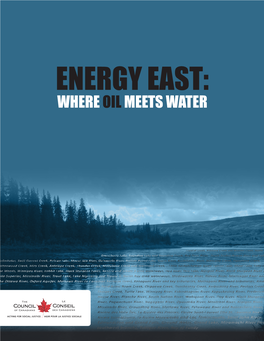 Energy East: Where Oil Meets Water