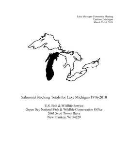 Lake Michigan Stocking Report 2010