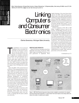 Linking Computers and Consumer Electronics