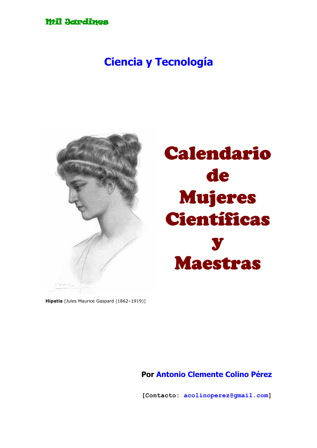 Calendario De Mujeres Científicas Y Maestras