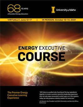 The Premier Energy Executive Learning Experience