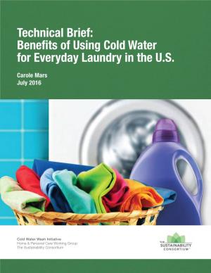 Cold Water for Everyday Laundry in the U.S