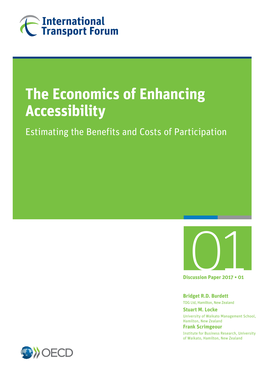 The Economics of Enhancing Accessibility Estimating the Benefits and Costs of Participation