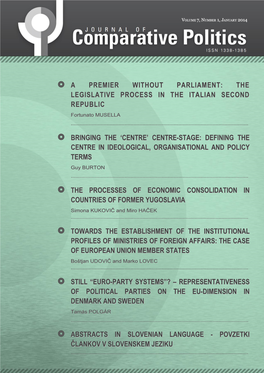The Legislative Process in the Italian Second Republic