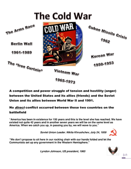From World War to Cold War Worksheet