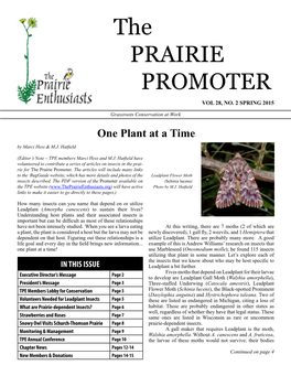 The PRAIRIE PROMOTER VOL 28, NO