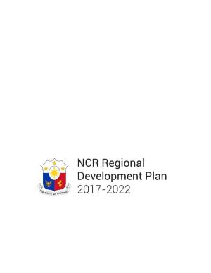 NCR Regional Development Plan 2017-2022 © 2018 Metropolitan Manila Development Authority