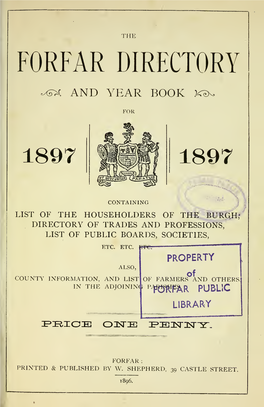 The Forfar Directory and Yearbook 1897