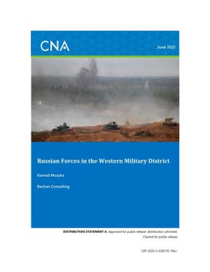 (U) Russian Forces in the Western Military District