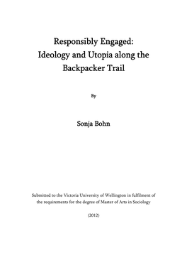 Ideology and Utopia Along the Backpacker Trail