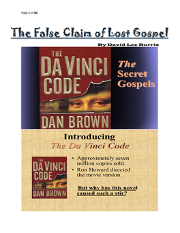 Introducing the Da Vinci Code