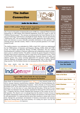 The Indian Connection : Issue 11, November 2019