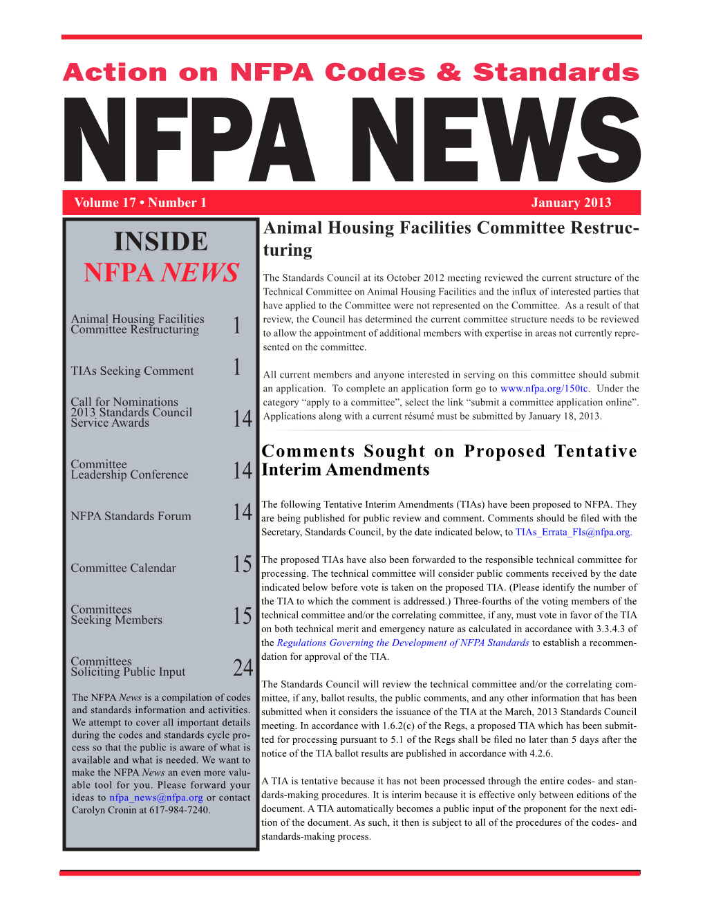 Inside Nfpa News