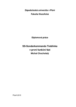 SS-Sonderkommando Treblinka V První Funkční Fázi