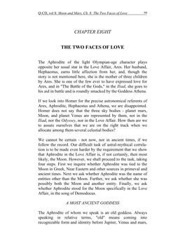 Chapter Eight the Two Faces of Love
