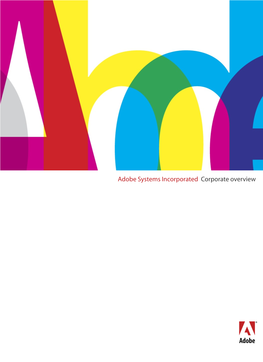 Adobe Systems Incorporated Corporate Overview