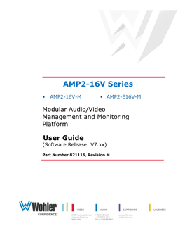 AMP2-16V Series User Guide