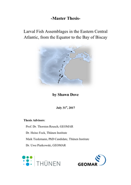 Master Thesis- Larval Fish Assemblages in the Eastern Central