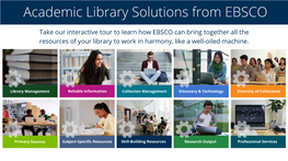 Academic Library Solutions from EBSCO