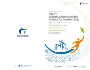 The 4Th Global Conference of the Alliance for Healthy Cities