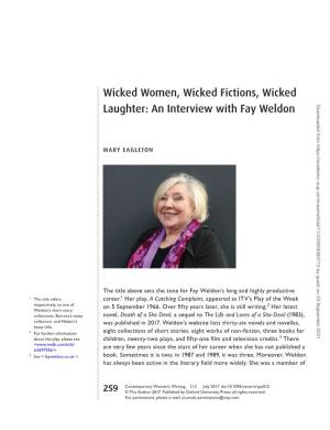 An Interview with Fay Weldon Downloaded from by Guest on 23 September 2021