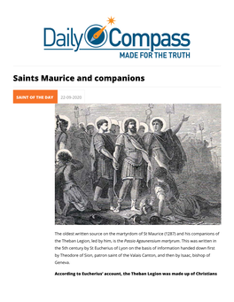 Saints Maurice and Companions